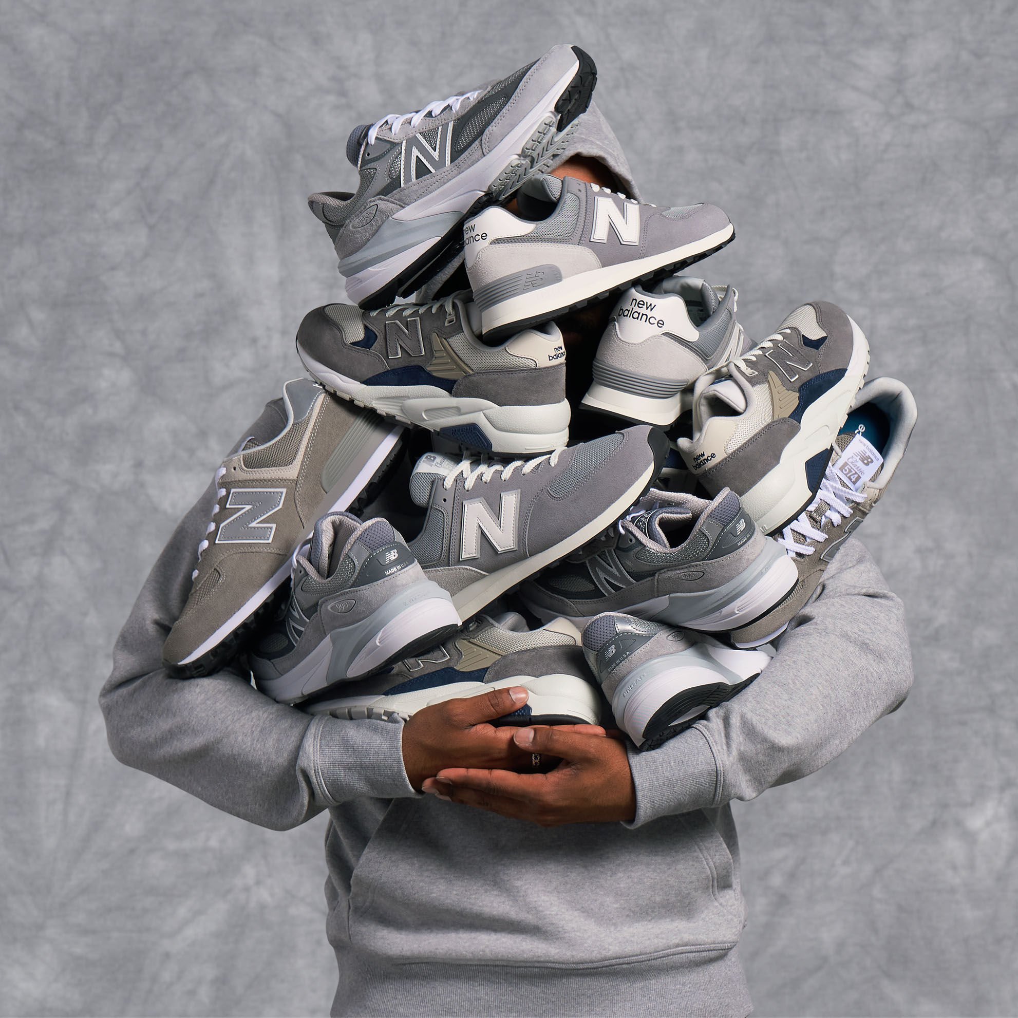 New balance sale chaussure gris